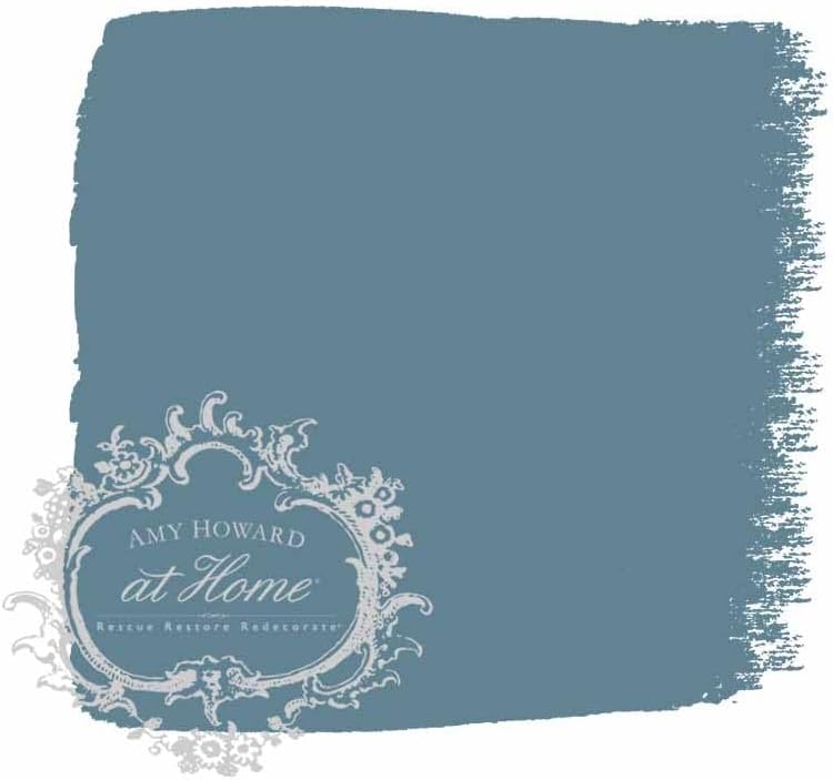 AMY HOWARD AT HOME Chalk-Based One Step Paint for Furniture, Cabinetry, Decor, Finish, and More | No Stripping, Sanding, or Priming | Dark Base | 16 Ounce | Rugo