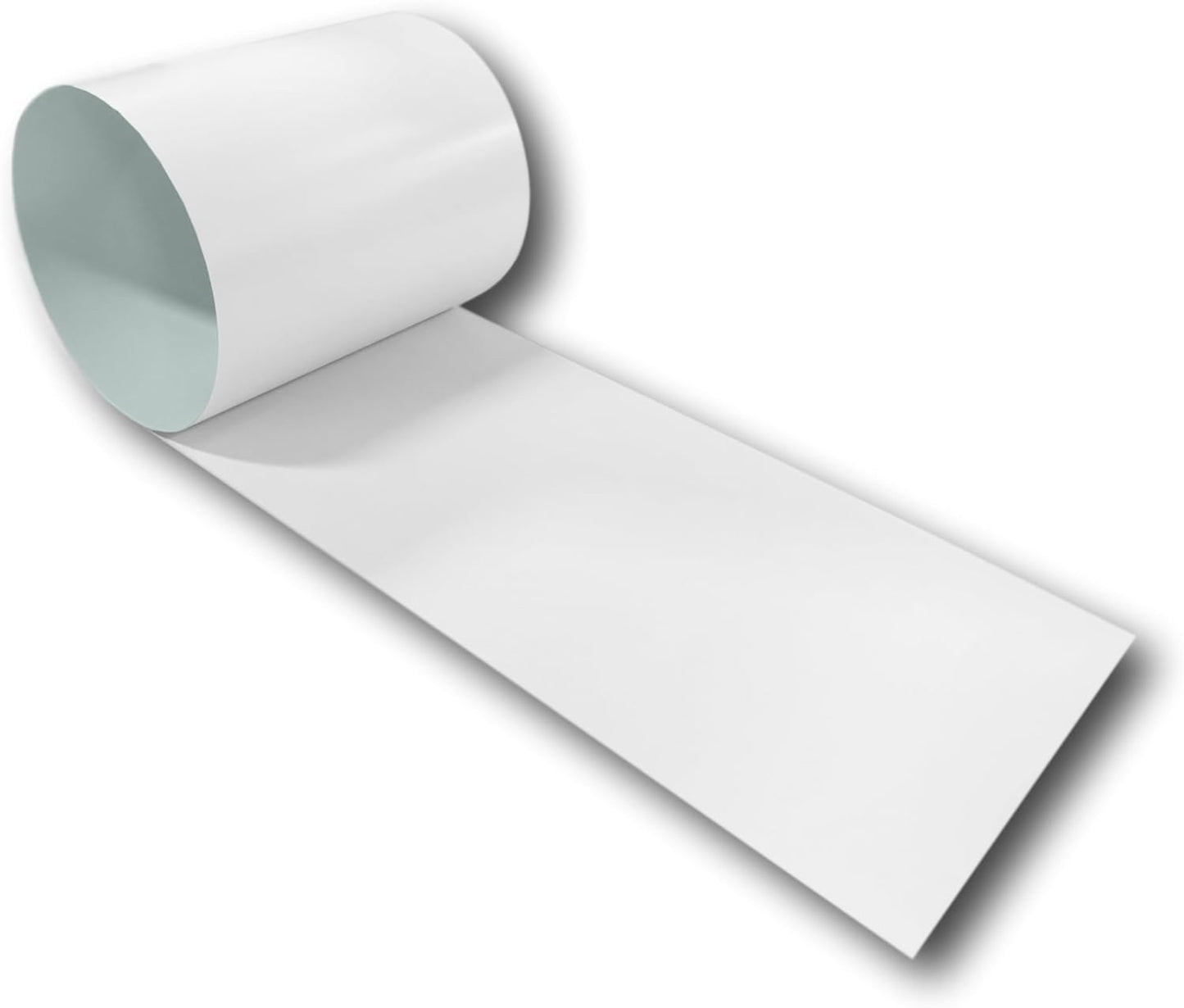 Eagle 1: 24 Gauge KYNAR 500 Sheet Metal Flashing Rolls-10 FT Long-Heavy Duty Pre-Finished Rolls-Commercial Grade-Roofing Flashing, Fascia Cover, Coping Cap-Multiple Sizes (6" x 10 FT, Stone White)