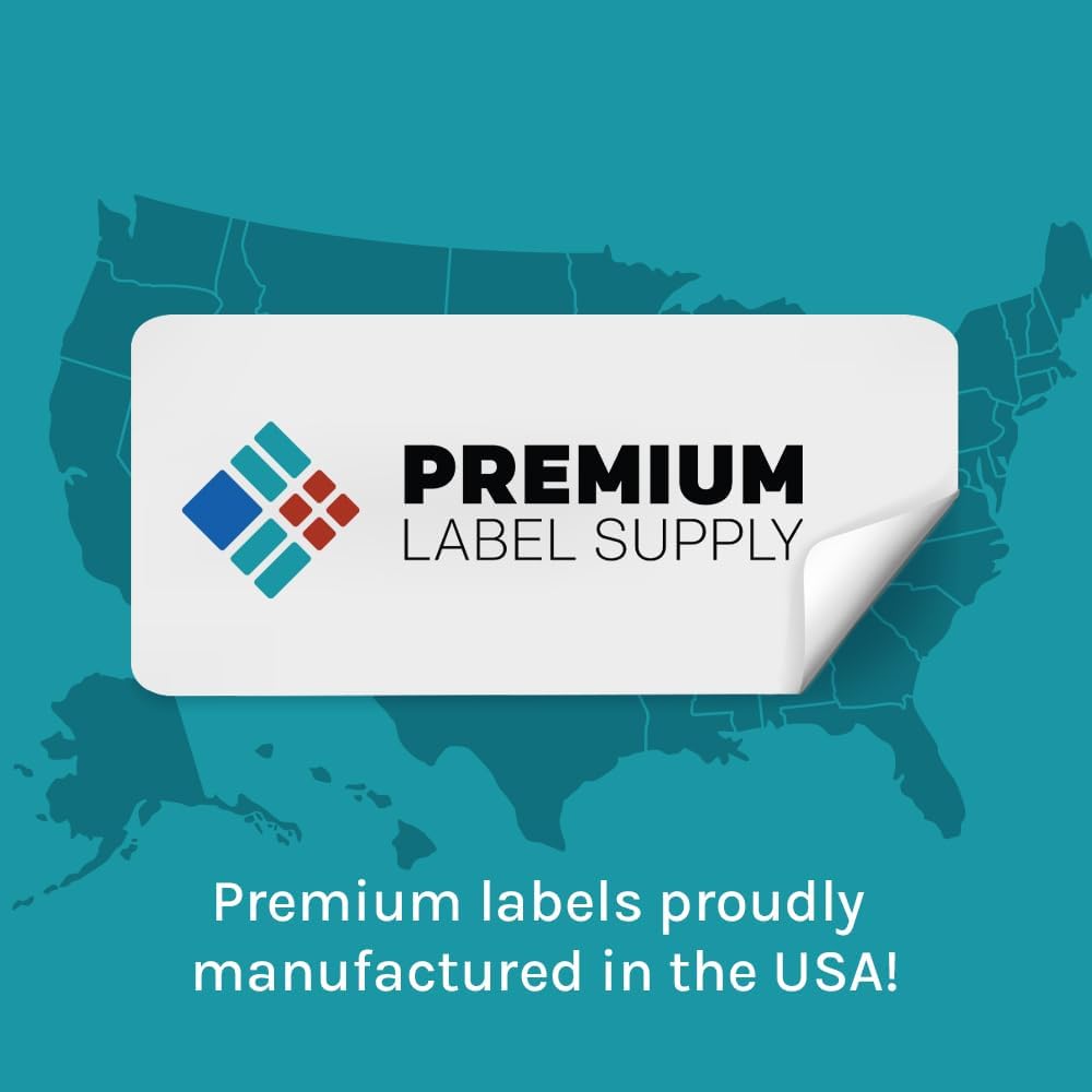 Premium Label Supply Brown Kraft Sticker Labels – 3" x 2" – Laser/Inkjet Compatible – (10 per Sheet), 25 Sheets – 250 Total Adhesive Labels