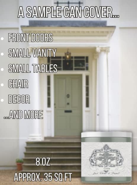 ALL-IN-ONE Paint, Durable cabinet and furniture paint. Built in primer and top coat, no sanding needed. Includes our 30 featured color card - Paprika, 8oz Sample