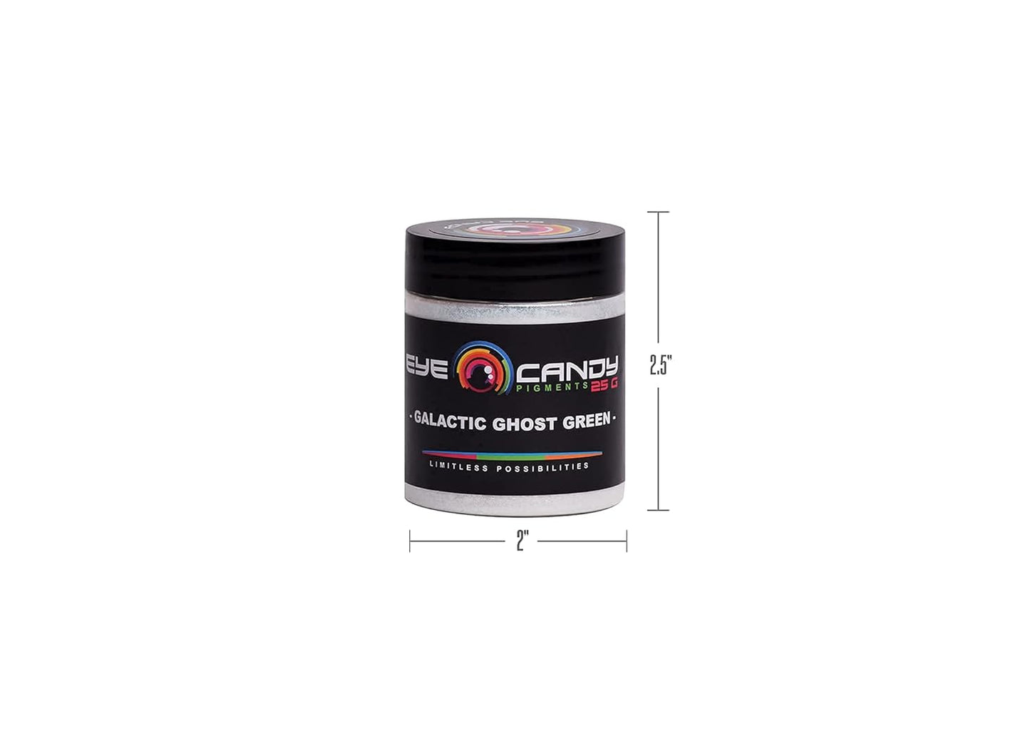 Eye Candy Premium Mica Powder Pigment “Galactic Ghost Green” (25g) Multipurpose DIY Arts and Crafts Additive | Woodworking, Bath Bombs, Resin, Epoxy, Soap, Nail Polish, (Galactic Ghost Green, 25G)