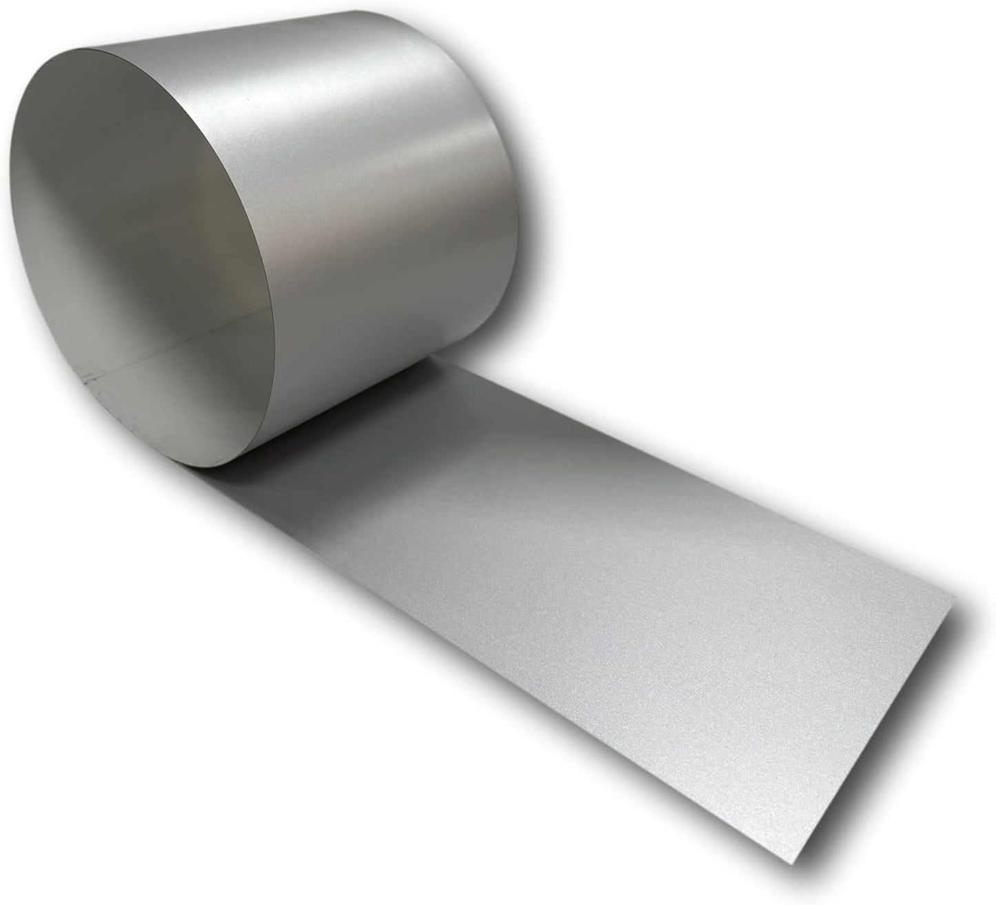 Eagle 1-24 Gauge KYNAR 500 Sheet Metal Flashing Rolls-10 FT Long-Heavy Duty-Commercial Grade-Roofing Flashing, Fascia Cover, Coping Cap-Multiple Sizes (24" x 10 FT, Silver)