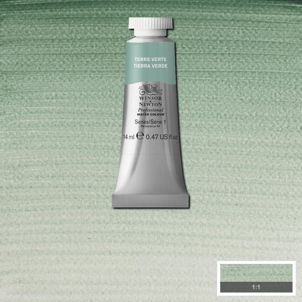 Winsor & Newton Professional Watercolor, 14ml (0.47-oz) Tube, Terre Verte