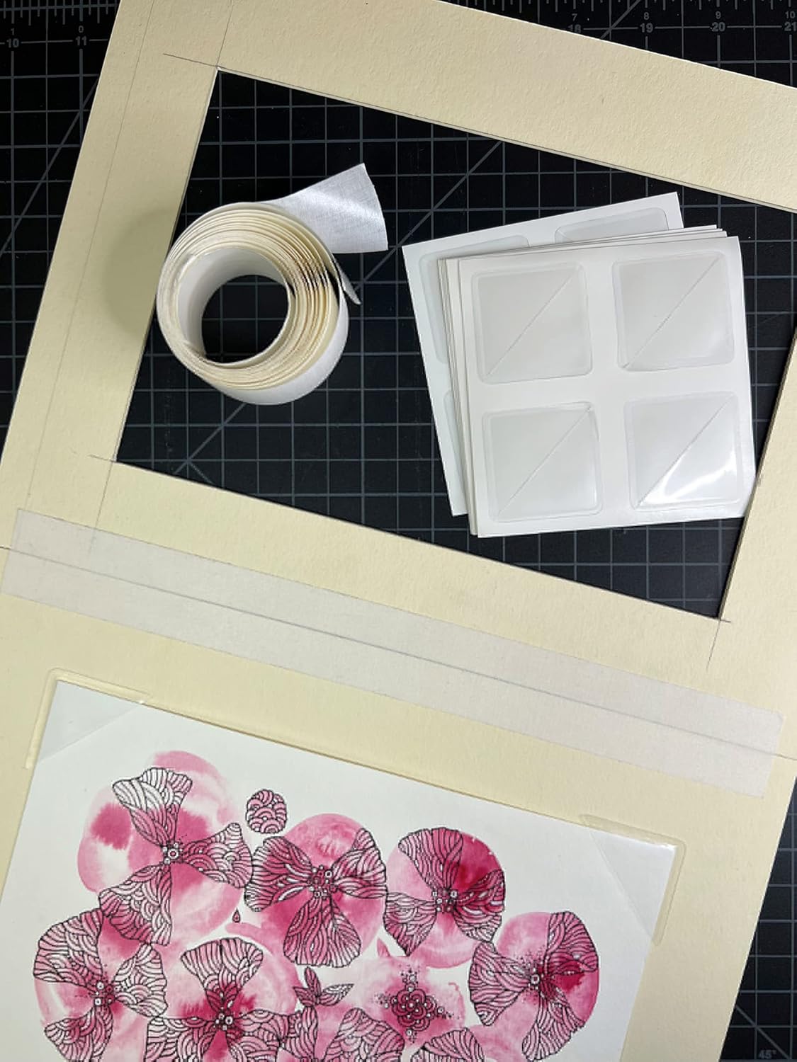 Lineco Acid-Free Archival Polypropylene Mounting Corners, Self Adhesive and Pressure Sensitive, 1.25", for Artwork Pictures and Documents (Qty:256)