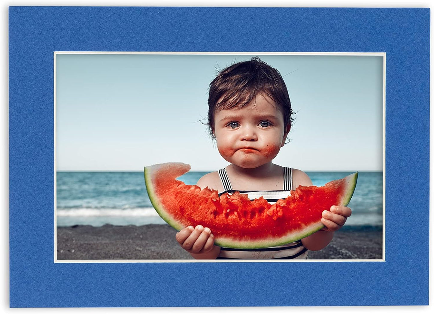 11x14 Mat for 8.5x11 Photo - Precut Royal Blue Picture Matboard for Frames Measuring 11 x 14 Inches - Bevel Cut Matte to Display Art Measuring 8.5 x 11 Inches - Acid Free Pack of 100 MATS