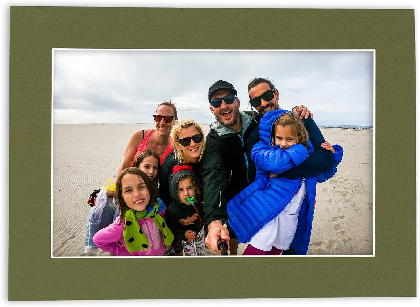 6x8 Mat for 8x10 Frame - Precut Mat Board Acid-Free Show Kit with Backing Board, and Clear Bags Dill Green 6x8 Photo Matte Made to Fit a 8x10 Picture Frame Matboard for Framing, Pack of 10 Mats