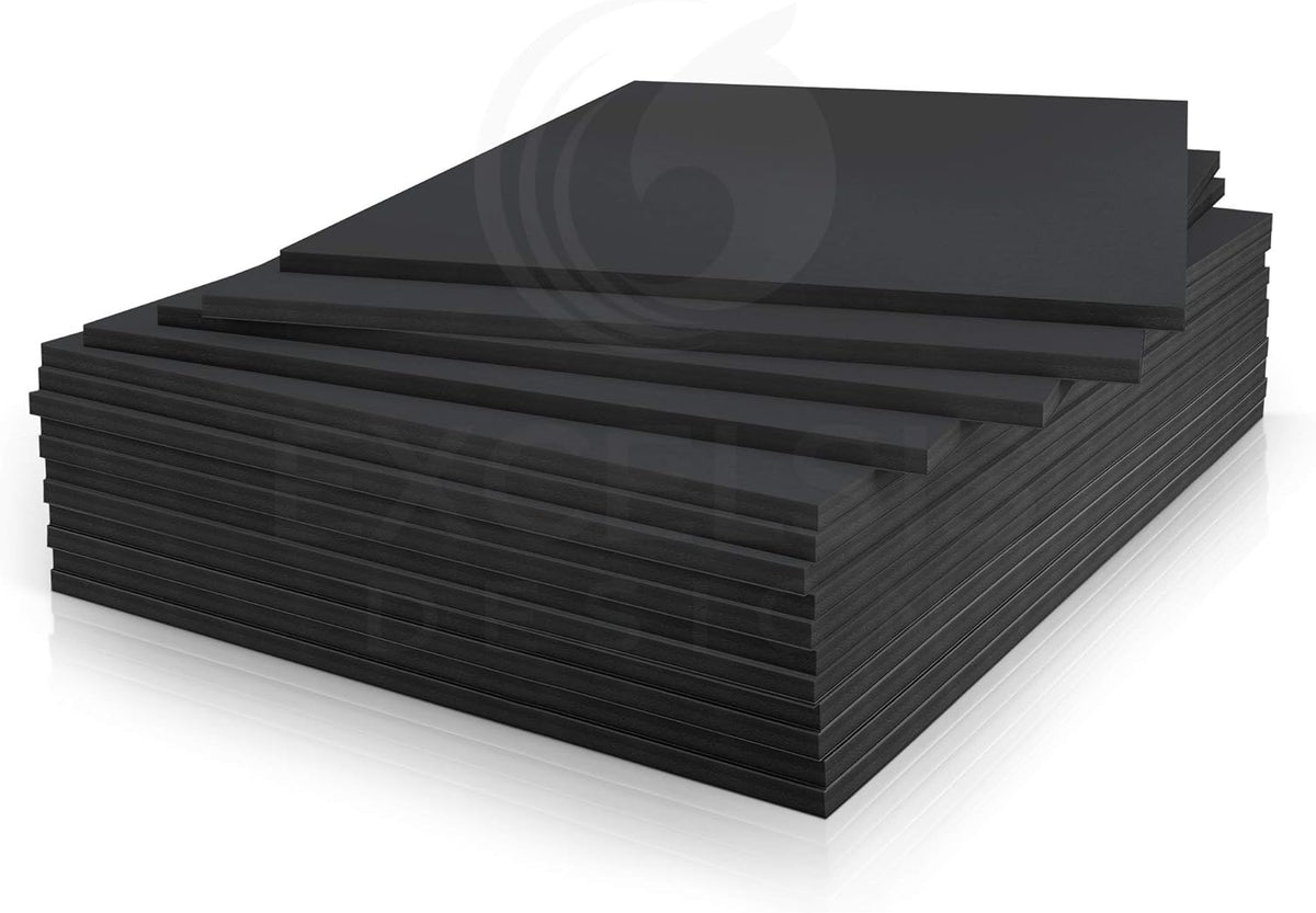 Black Foam Board 16 x 20 x 1/8" (3mm) Inch, 15 Pack Acid-Free Foam Core Poster Board Sheets for Art, Crafts, Presentation, Vision Board, Signboard, and Party Decorations