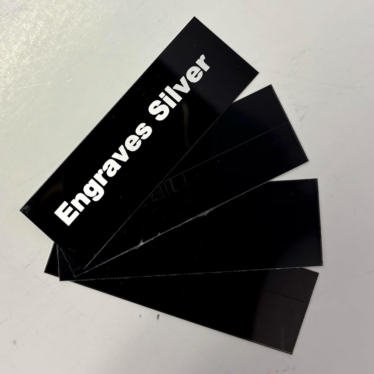 Blank Metal Plates for Laser Engraving - 4 Pack | Aluminum Sheets 0.020" Thick | CO2, Diode, Fiber Laser Compatible | Multiple Sizes & Colors (Black (engraves silver), 12x24 inch)
