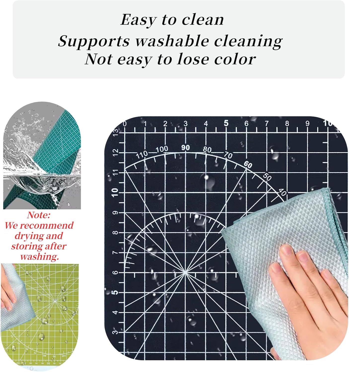A5 Self-Healing Cutting Mat, Small Cutting Mat, Professional Double Sided Durable Cuttings Mats, Great for Hop Scrapbooking, Quilting, Fabric, Sewing Craft Projects (Green, A5)