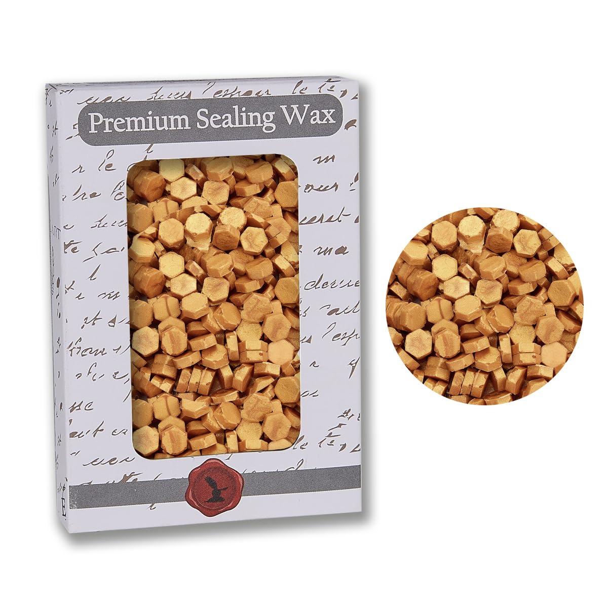 Premium Sealing Wax Beads 2 OZ.350 pcs. + Goldenrod