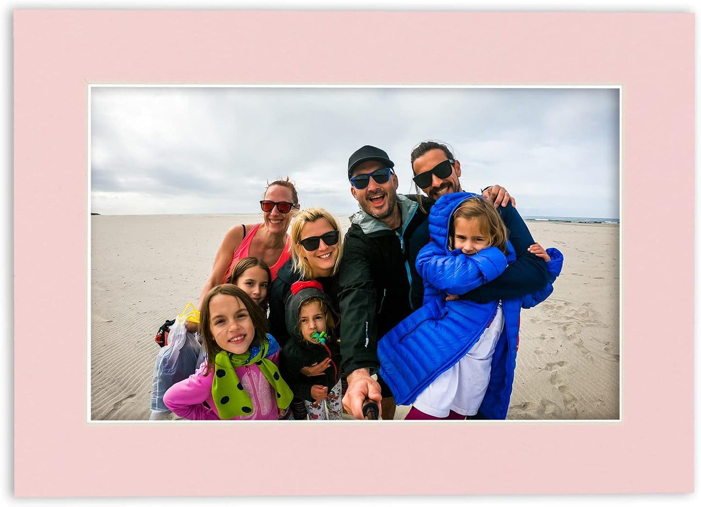 6x8 Mat for 8x10 Frame - Precut Mat Board Acid-Free Show Kit with Backing Board, and Clear Bags Soft Pink 6x8 Photo Matte Made to Fit a 8x10 Picture Frame Matboard for Framing, Pack of 1 Mat