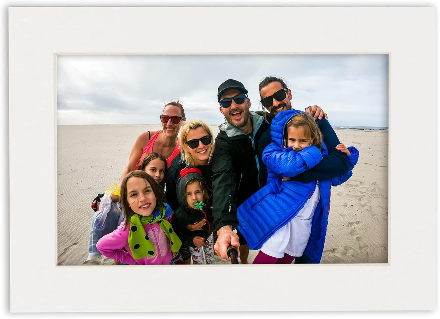 6x8 Mat for 8x10 Frame - Precut Mat Board Acid-Free Show Kit with Backing Board, and Clear Bags Textured White 6x8 Photo Matte Made to Fit a 8x10 Picture Frame Matboard for Framing, Pack of 100 Mats