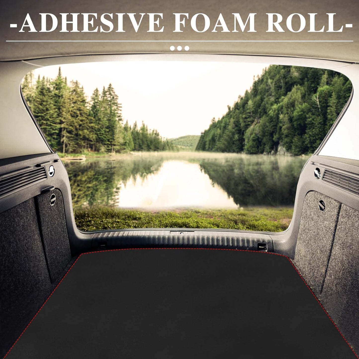 Adhesive Foam Roll Neoprene Sponge Foam Sheet Roll Closed Cell Insulation Closed Cell Foam Sheet Soundproof Foam Padding (Black, 12x59x1/4 Inches)