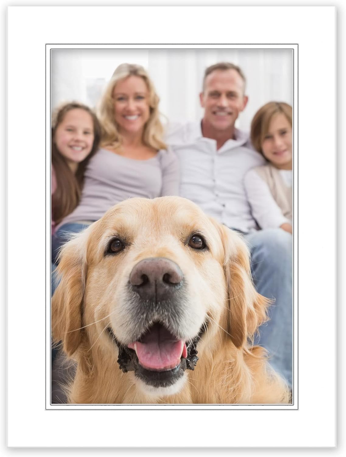 22x28 Mat for 16x20 Photo - Precut White on White Double Mat Picture Matboard for Frames Measuring 22 x 28 Inches - Bevel Cut Matte to Display Art Measuring 16 x 20 Inches - Acid Free ONE MAT