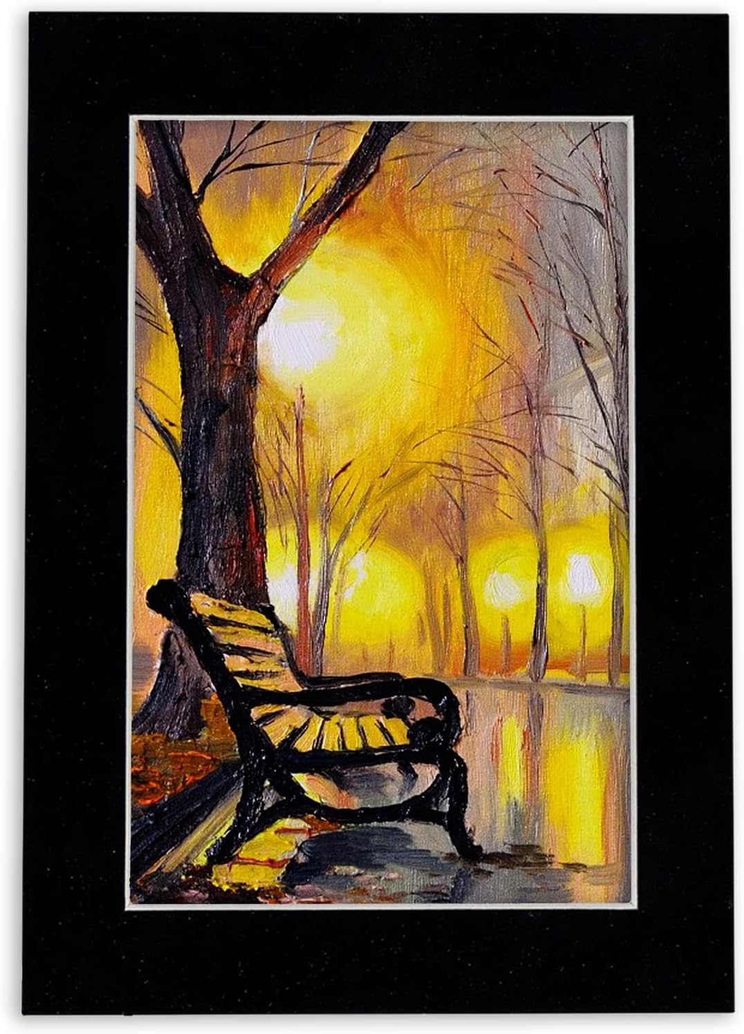 8x10 Mat Bevel Cut for 6x8 Photos - Acid Free Black Suede Precut Matboard with Backing Board and Crystal Clear, Self Seal Photo Mat Bag - for Pictures, Photos, Framing - 4-ply Thickness