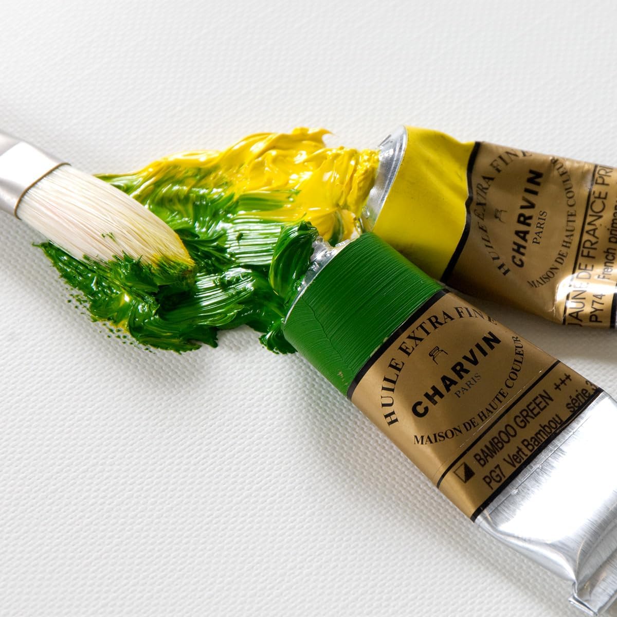 Charvin Extra Fine Oil Paint, Naples Yellow 150 ml - Triple-Milled, Rich Texture, Poppy Oil-Based, Light-Fast, Handmade, Archival Quality