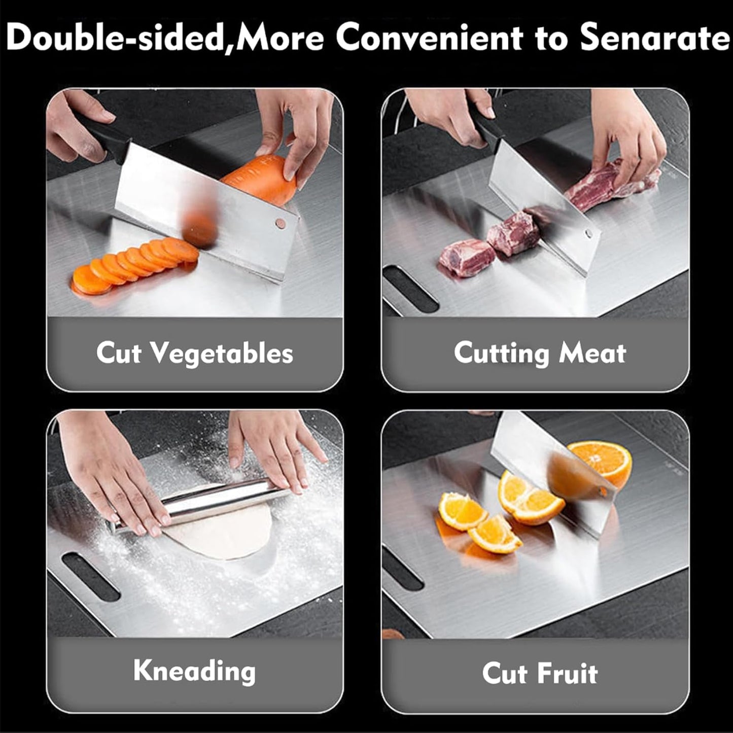Titanium Cutting Board - 1 pack Titanium Cutting Boards for Kitchen,Double Sided Titanium Cutting Mat(9.25 * 12.99in)