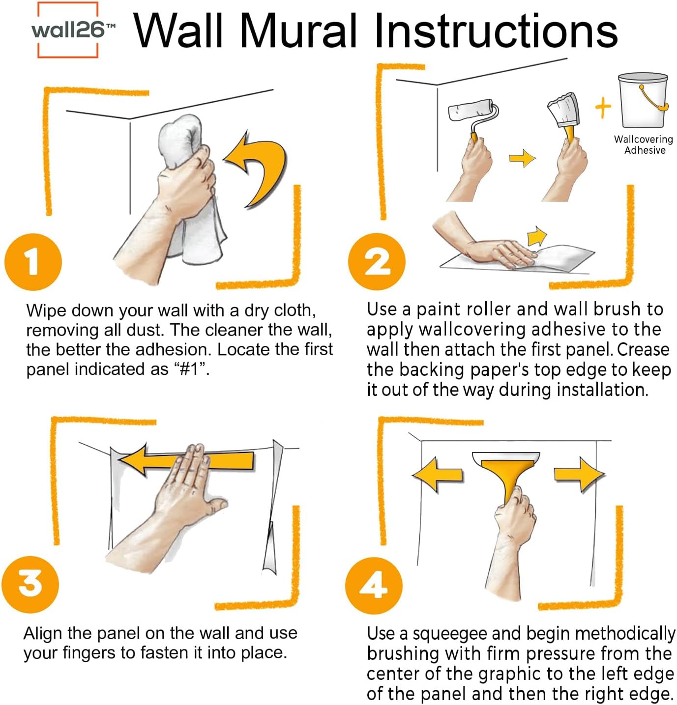 wall26 Wall Sticker/Wall Mural Metal Background, Not Peel and Stick, Non-Woven Wallpaper Decorative for Bedroom, Living Room, Office - 120x144 inches