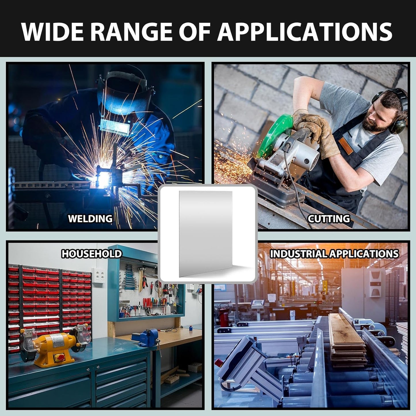 4 Pcs 16 x 12 Inch Mild Steel Sheet Cold Rolled 16 Gauge Metal Plate Weldable Metal Sheets for Professional Industrial DIY Use, Clean Surface Easy to Weld
