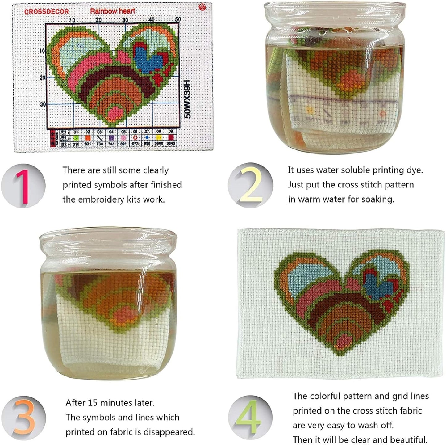 Dimensean Stamped Cross Stitch Kits Full Range of Embroidery Patterns Starter Kits for Beginners Adult or Kids DIY Cross Stitches Needlepoint Kits 11CT-Hummingbirds Gather Honey 15.7x19.7 inch