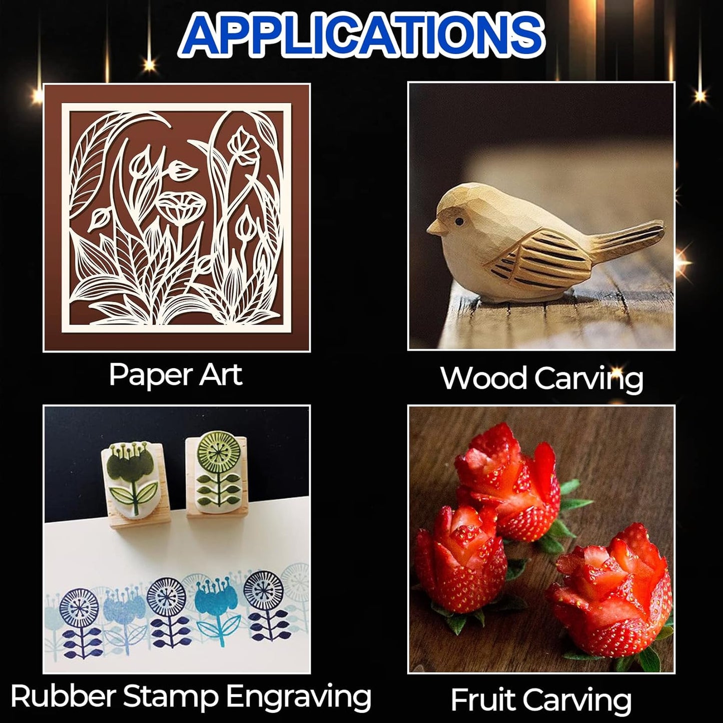 DIYSELF 150 Pack Exacto Knife Blades, #18 Hobby Knife Blade Refills with Storage Case, SK5 Carbon Steel Hobby Knives Replacement Blades, Sharp Exacto Blade for Craft, Stencil, Art (#18)