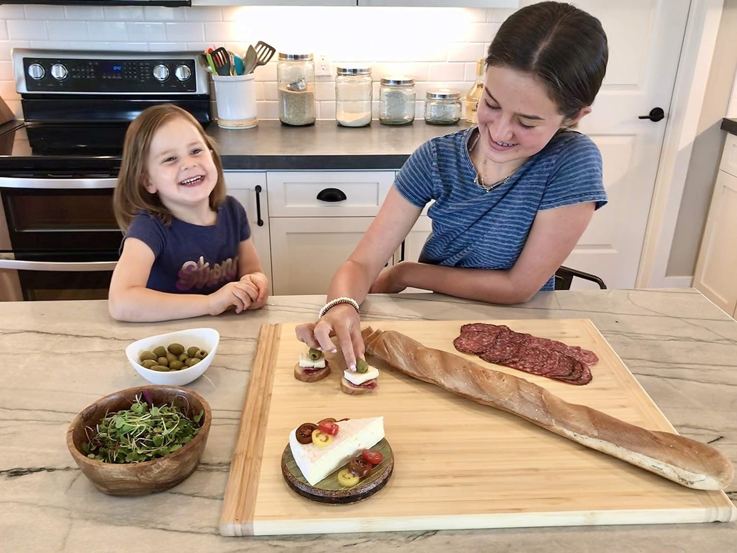 Pureboo Premium Bamboo Pull-out Cutting Board - 8 Different Sizes to Fit Most Standard Slots 13.75"W x 22"D x 3/4"H