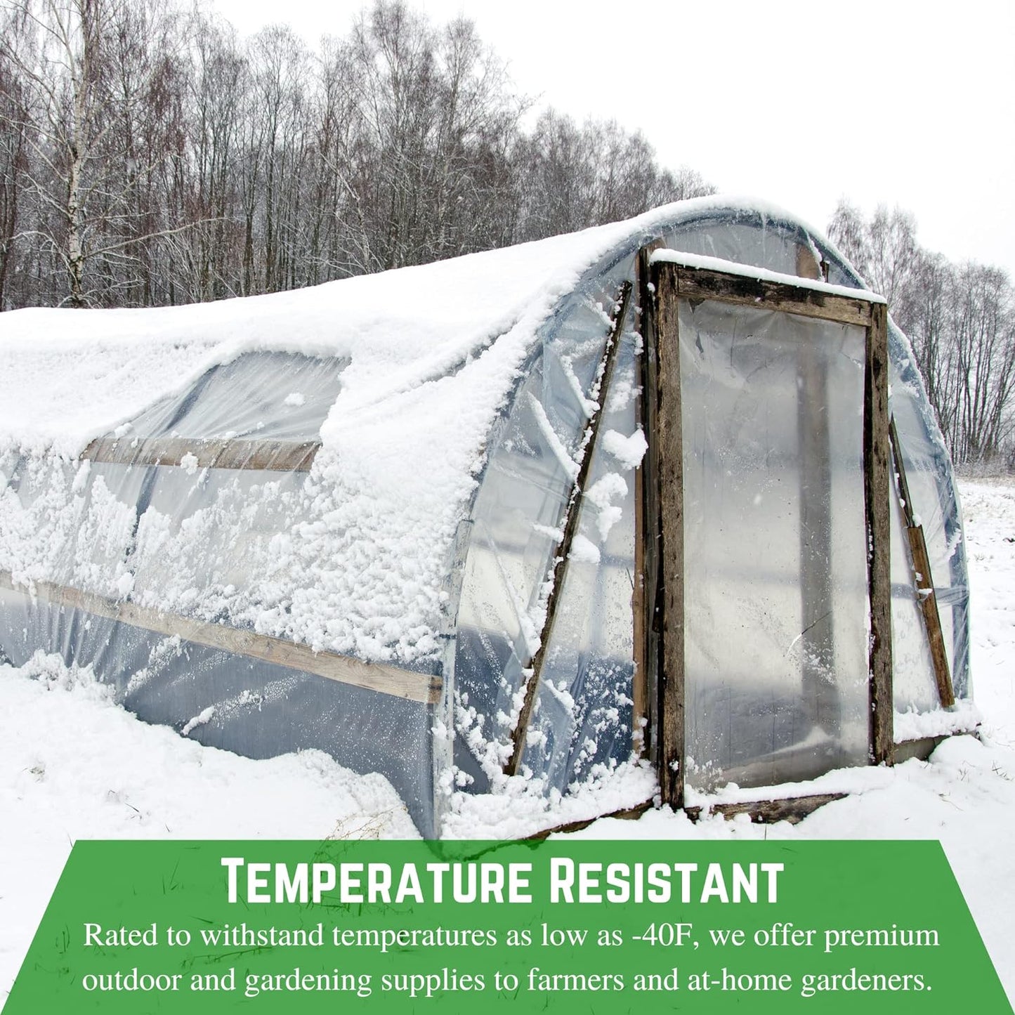 Farm Plastic Supply - Clear Vinyl Sheeting - 15 Mil - (4'6" x 10') - Vinyl Plastic Sheeting, Clear Vinyl Sheet for Storm Windows, Covering, Protection, Tablecloth Protector