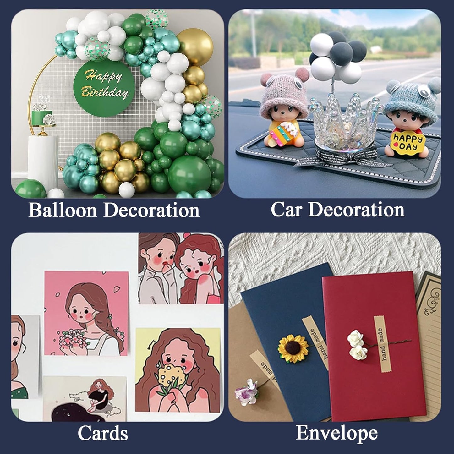 Adhesive Stick dots Two-Sided Sided Mounting Putty Stick Tack for Wall Hanging Crafts Balloons Festival Party Decorations,Clean Removable(0.39"*0.78"-100)