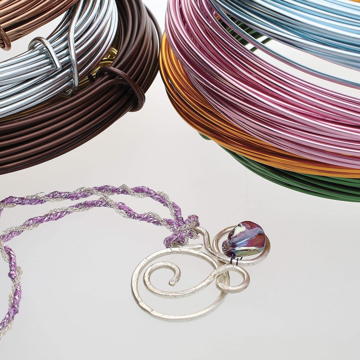 The Beadsmith Anodized Aluminum Wire – 12 Gauge – 39 feet – Rose Gold Color – Bendable Craft Wire Used to Jewelry Making, Wire Wrapping, Sculpting, Floral, Modeling and Other DIY Arts & Crafts