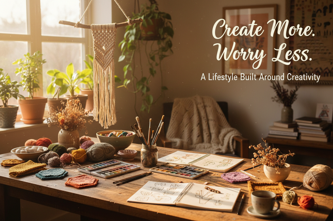 Create More. Worry Less. A Lifestyle Built Around Creativity