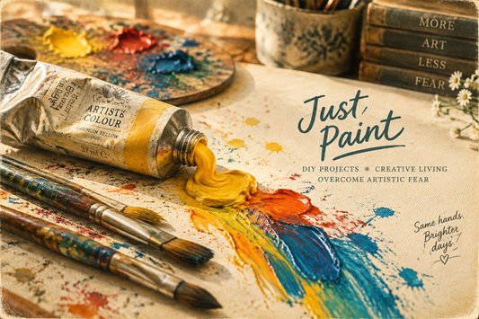 The Tin Tube That Changed Art: Why You Should Try DIY Painting The Fear of the Blank Canvas