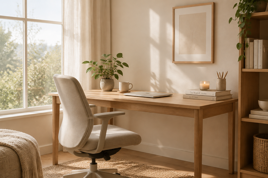 Warm Minimalism: Designing a Home Office That Inspires Calm and Focus