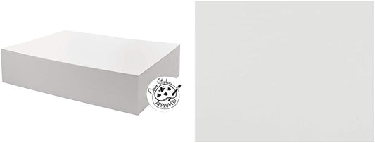 UCreate Watercolor Paper, Bulk (250 Sheets) + Pacon 4-Ply Railroad Board (25 Sheets)