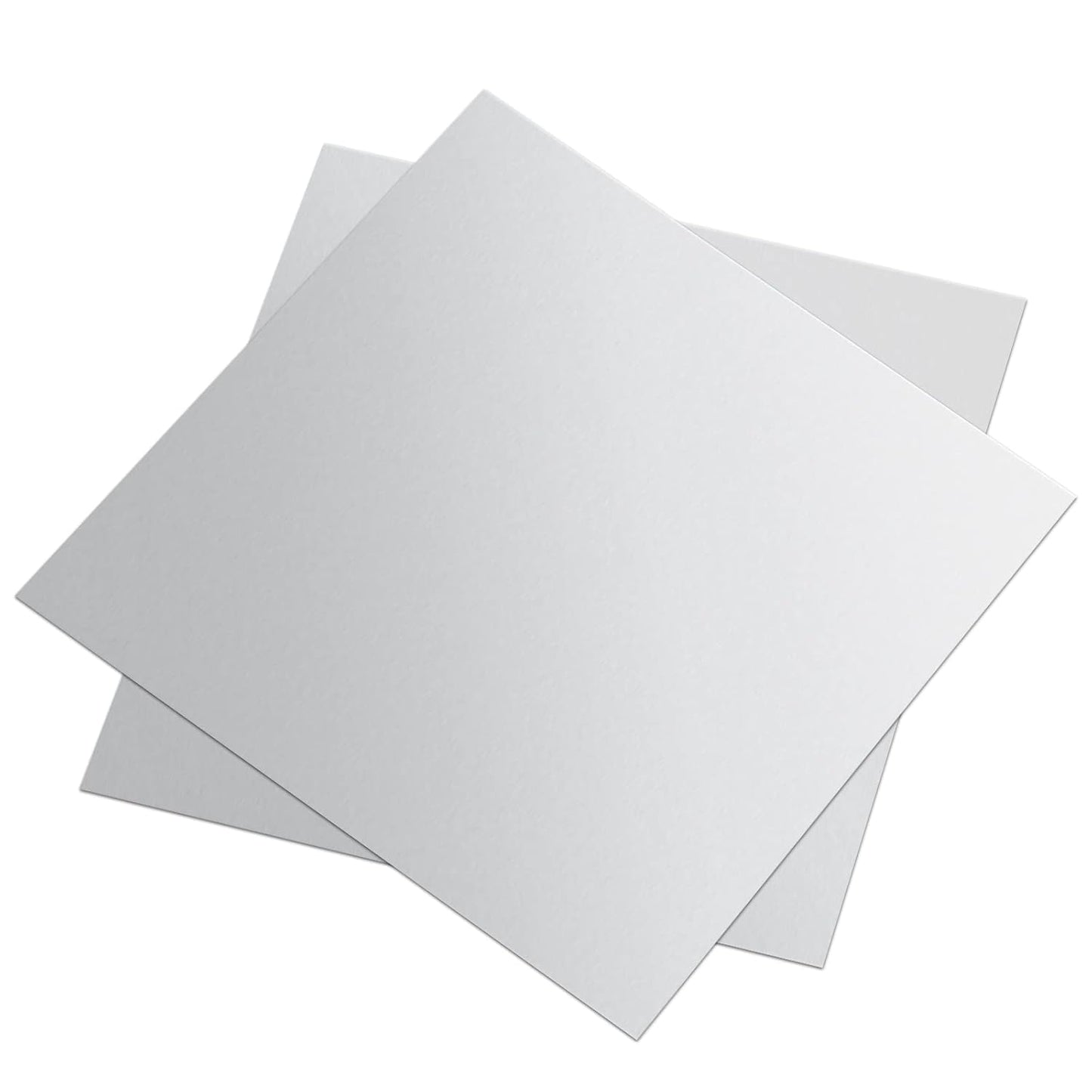 2 Pieces 6061 T651 Aluminum Sheet Metal 6 x 6 x 0.04(18Gauge) Inch Thickness Rectangle Metal Plate, 1mm Aluminum Sheet, Plate for Crafting, Industry