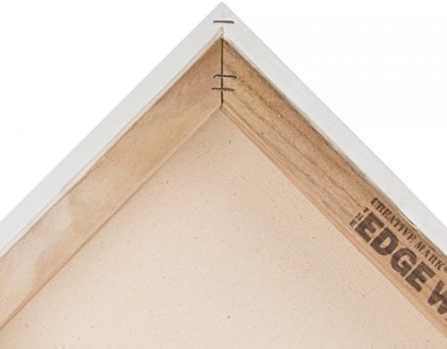 Creative Mark The Edge Deluxe Cotton 1-1/2" Deep Stretched Canvas for Painting, 5x7 Pack of 3, 14oz. Primed Weight, Universal Archival Priming, Medium Tooth, Hand-Stretched Canvas for Painters