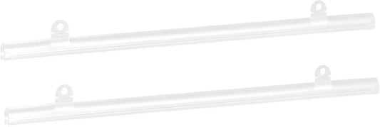 MECCANIXITY PVC Poster Hanger Strip 35cm/14inch Clear with Clips, 4 Set