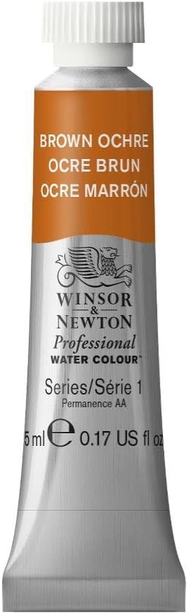Winsor & Newton Professional Water Colour Paint, 0.17-oz Tube, Brown Ochre