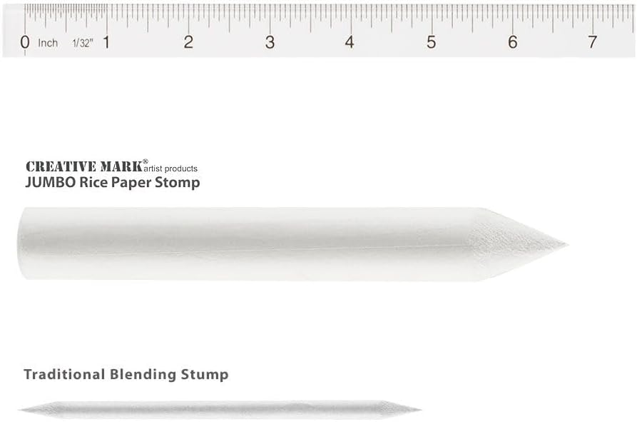 Creative Mark Blending Stumps - Solid Double-Ended Blending Stumps for Blending Charcoal, Pencils, Pastels, and More! - [Size # 4-12 Count] (Pack of 2)