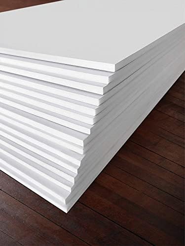 White Foam Board 20 x 30 x 1/8" (3mm) Inch, 15 Pack Acid-Free Foam Core Poster Board Sheets for Art, Crafts, Presentation, Vision Board, Signboard, and Party Decorations