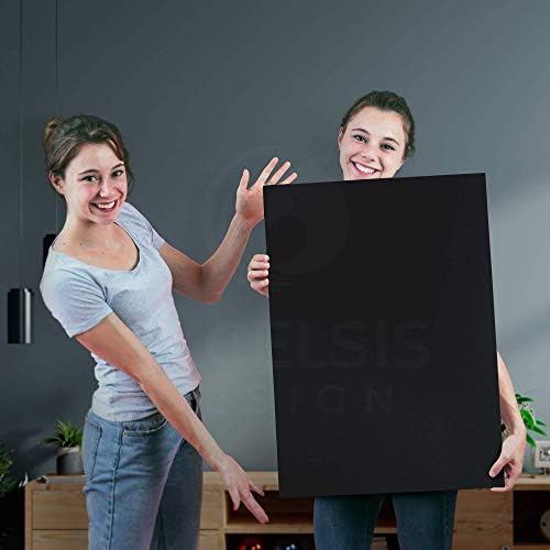 Black Foam Board 12 x 18 x 3/16" (5mm) Inch, 15 Pack Acid-Free Foam Core Poster Board Sheets for Art, Crafts, Presentation, Vision Board, Signboard, and Party Decorations