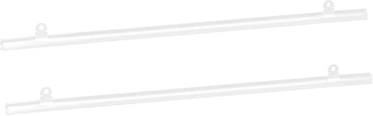 MECCANIXITY PVC Poster Hanger Rail Poster Strip Bar 110cm/43inch Clear with Clips for Poster, Map, 4 Set
