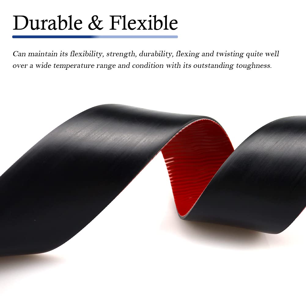Neoprene Rubber Strips Self Adhesive Solid Rubber Sheets, Rolls & Strips for DIY Gaskets Crafts Pads Seals Warehouse Flooring Neoprene Sheet with Adhesive Backing (6" Wide x 1/16" Thick x 10' Long)