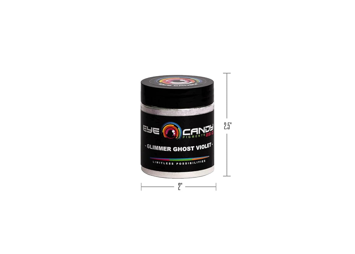 Eye Candy Premium Mica Powder Pigment “Glimmer Ghost Violet” (25g) Multipurpose DIY Arts and Crafts Additive | Woodworking, Bath Bombs, Resin, Epoxy, Soap, Nail Polish (Glimmer Ghost Violet, 25G)