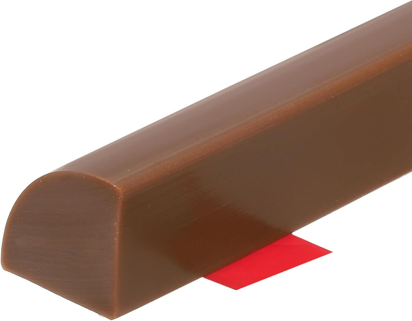 uxcell Flexible Molding Trim, 118 Inch Flexible Quarter Round Molding Silicone Peel and Stick Trim Self Adhesive Shower Water Barrier for Corner Decor Bathroom Kitchen, Brown