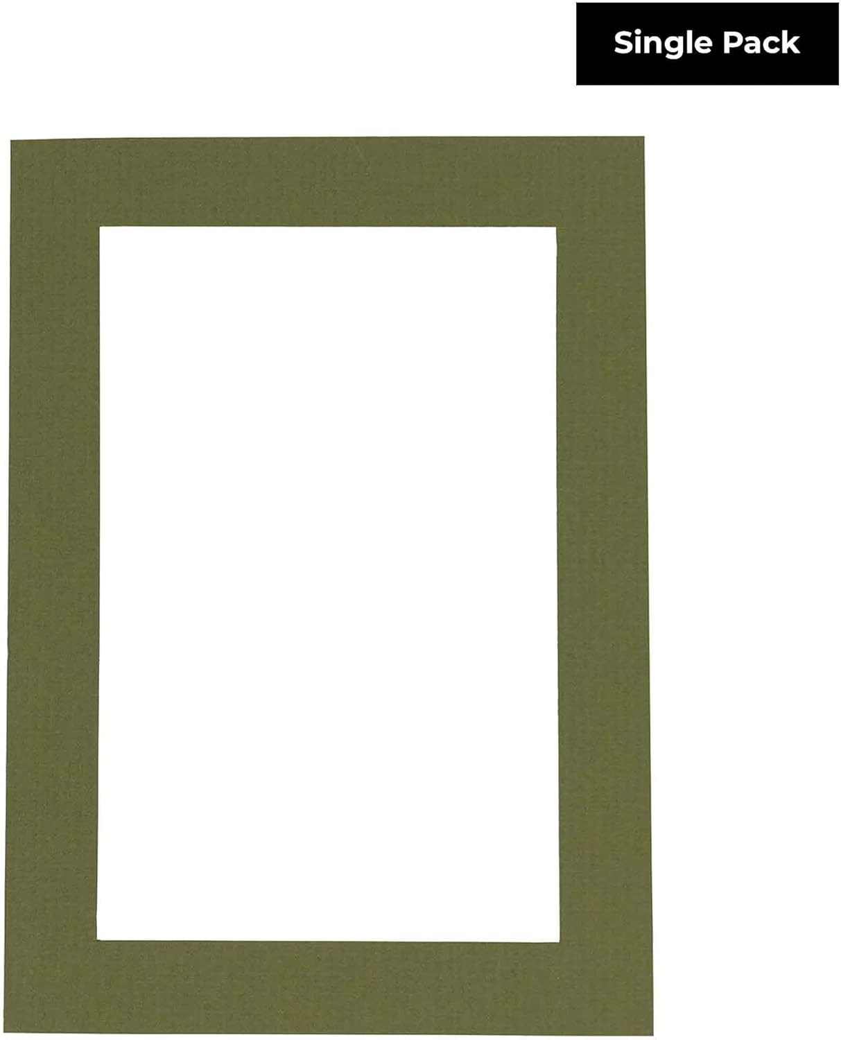 6x8 Mat for 8x10 Frame - Precut Mat Board Acid-Free Dill Green 6x8 Photo Matte Made to Fit a 8x10 Picture Frame, Premium Matboard for Family Photos, Show Kits, Art, Picture Framing, Pack of 1 Mat
