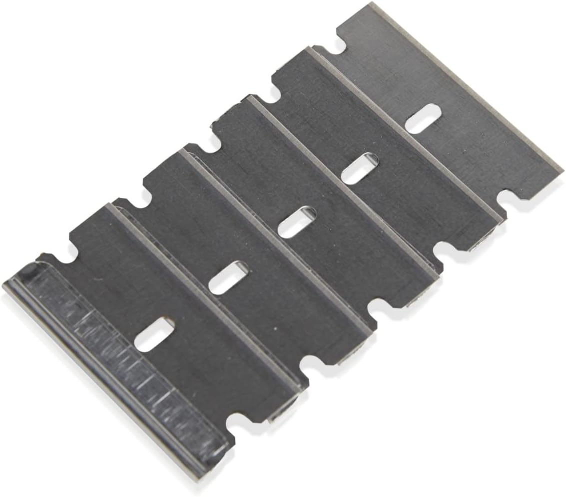 American Line Single Edge Razor Blades - 100-Pack - 0.012" Heavy Duty High Carbon Steel for Extra Durability and Long Life - 66-0448
