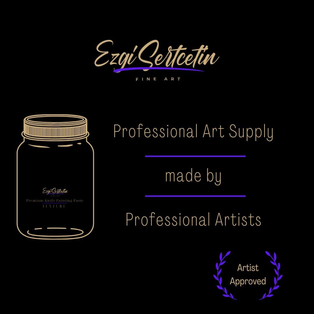 Premium Palette Knife Painting Paste|Texture Paste|Authentic Bright Colors|Ready to Use|Easy to Apply| 6oz (Pure White)