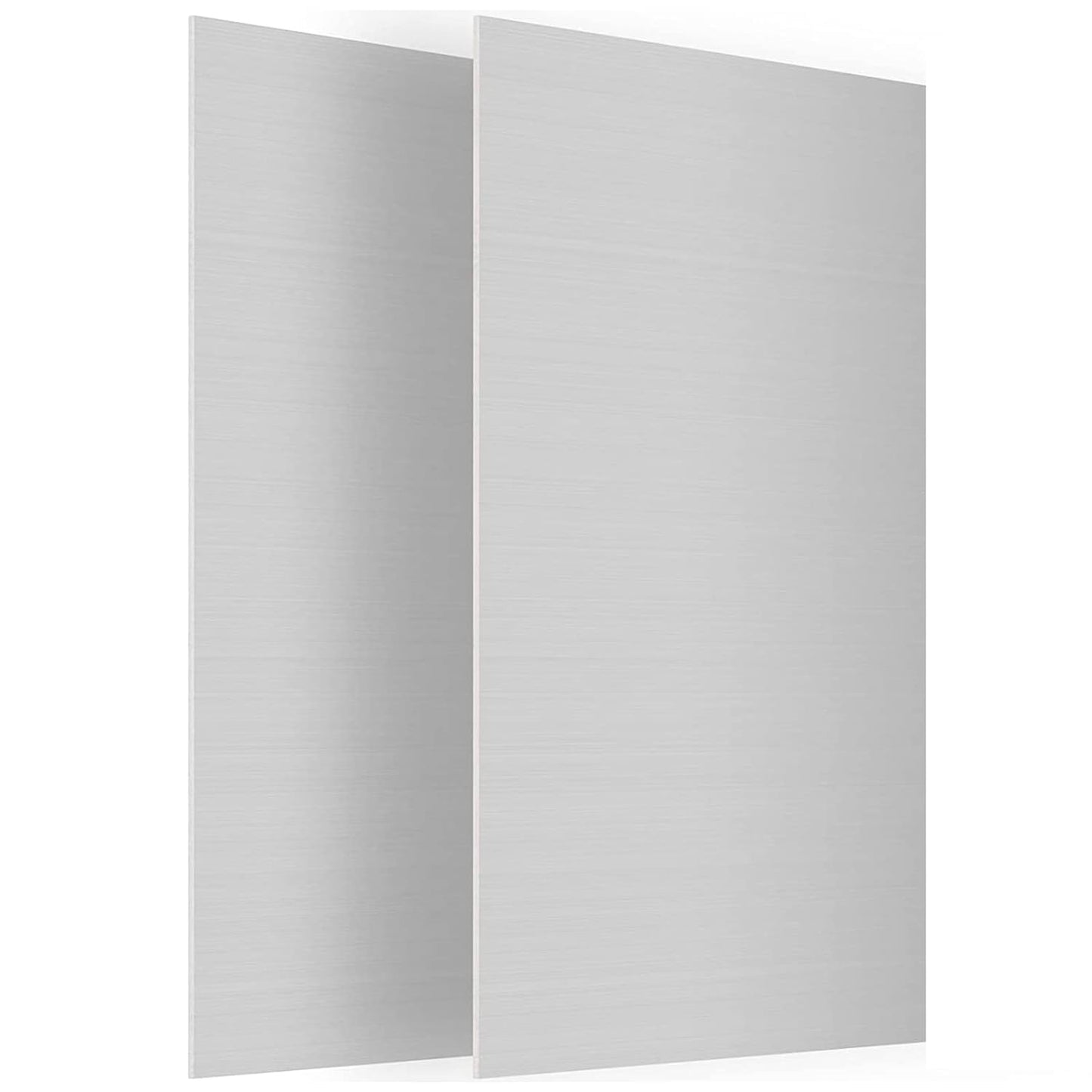 2Pack 6061 T651 Aluminum Sheet Metal 6" x 12" x 1/16"(0.06”) Flat Plain Thin Aluminum Plate Covered with Protective Film, 1.5mm Heat Treatable Rectangle Aluminum Metal Plate for Crafting, lndustry