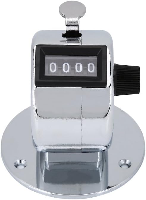 Bnineteenteam 5pcs Hand Tally Counters, 4 Digit Mechanical Palm Counter Handheld Number Click Counter Tally Clicker Counter for Sports Games Golf