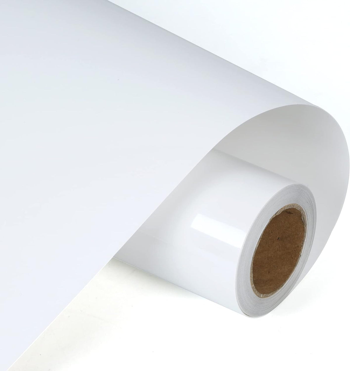 RENLITONG White HTV Iron on Vinyl 12Inch by 10ft Roll Heat Transfer Vinyl for T-Shirt HTV Rolls for All Cutter Machine - Easy to Cut & Weed for Heat Transfer Design